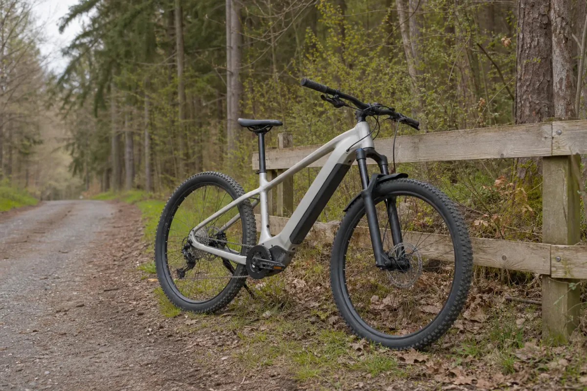 Budżetowy hardtail e-MTB z baterią w ramie - ilustracja poglądowa